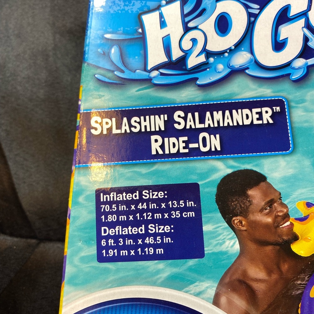 NIB H2OGO! Splashin' Salamander Ride-On, an inflatable pool float - Picture 2 of 4